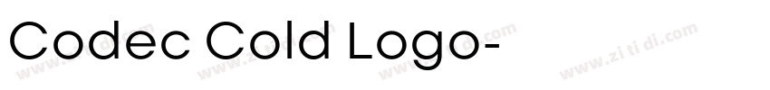 Codec Cold Logo字体转换